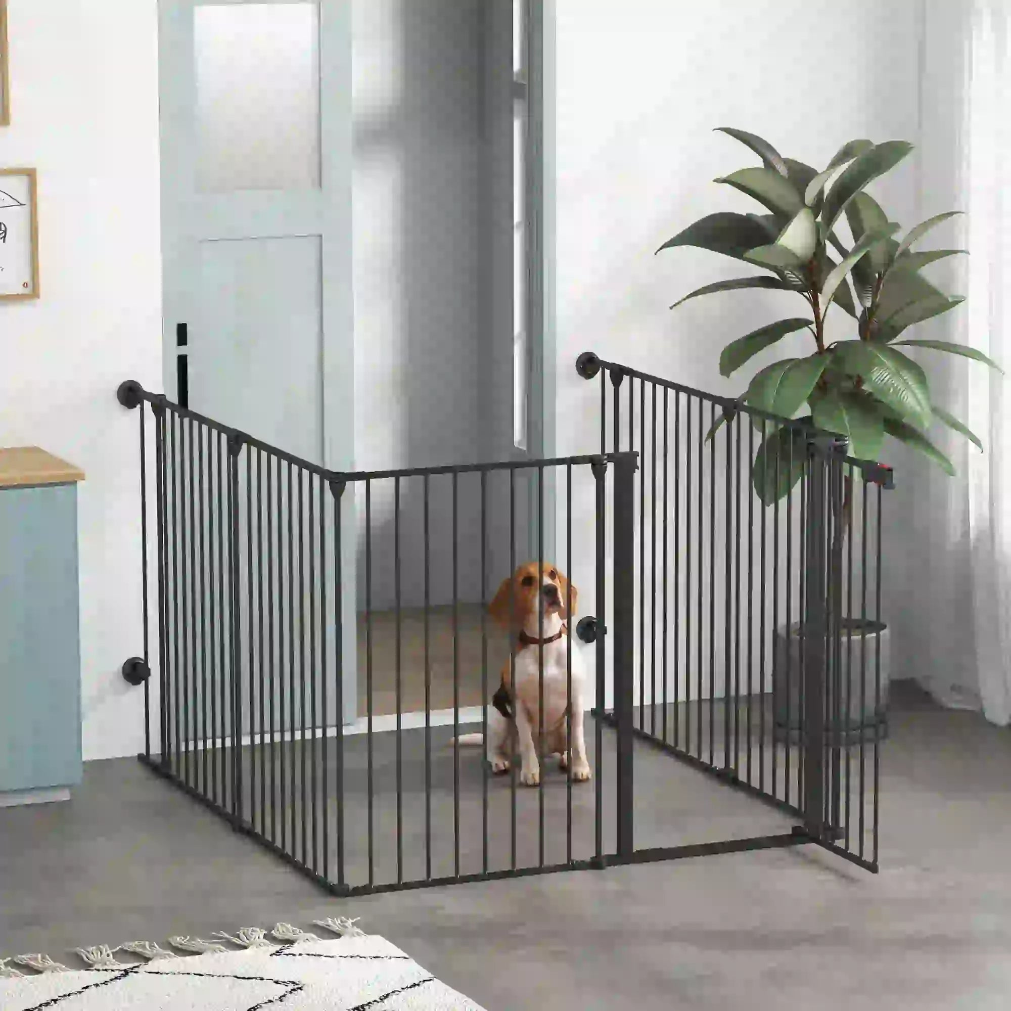 Adjustable Dog Playpen, Puppy Fence Indoor, 6-Panel, 35''H Houses, Kennels & Pens at Gallery Canada