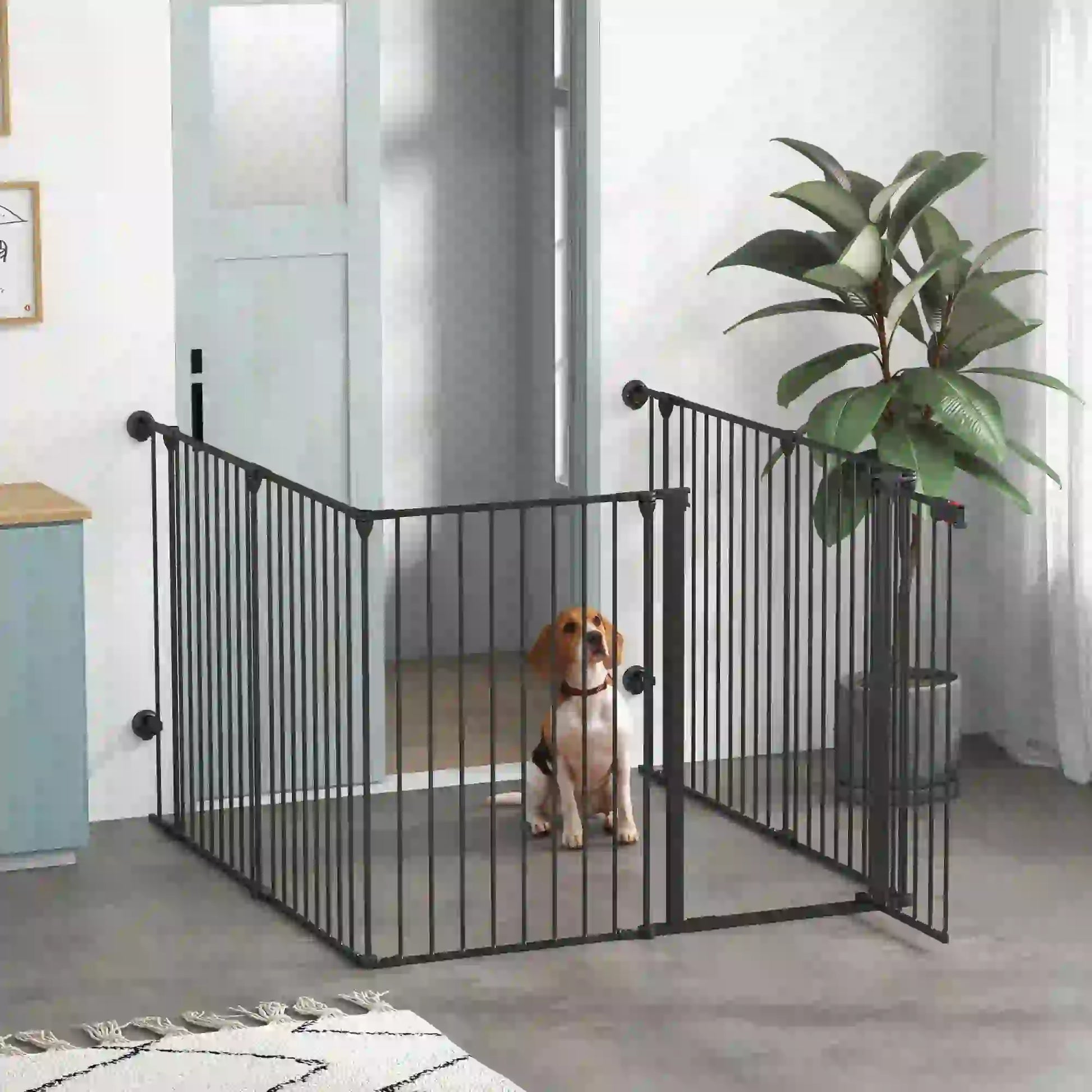 Adjustable Dog Playpen, Puppy Fence Indoor, 6-Panel, 35''H Houses, Kennels & Pens at Gallery Canada