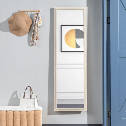 64" x 21" Full Length Mirror, Standing, Wall Mounted, White Full Length Mirrors at Gallery Canada