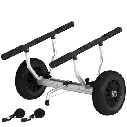 Kayak Cart Dolly, Adjustable Width, Black Kayak Carts at Gallery Canada