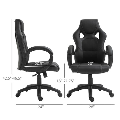 Racing Gaming Chair, Swivel Wheels, Padded Headrest, Tilt, Black Executive & Manager Chairs at Gallery Canada