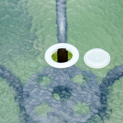 6-Piece Outdoor Dining Set, Round Table, 4 Folding Chairs, Black Outdoor Dining Sets at Gallery Canada