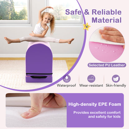 Gymnastics Vaulting Box with Detachable Mat Carrying Handle for Kids, Purple Sports at Gallery Canada