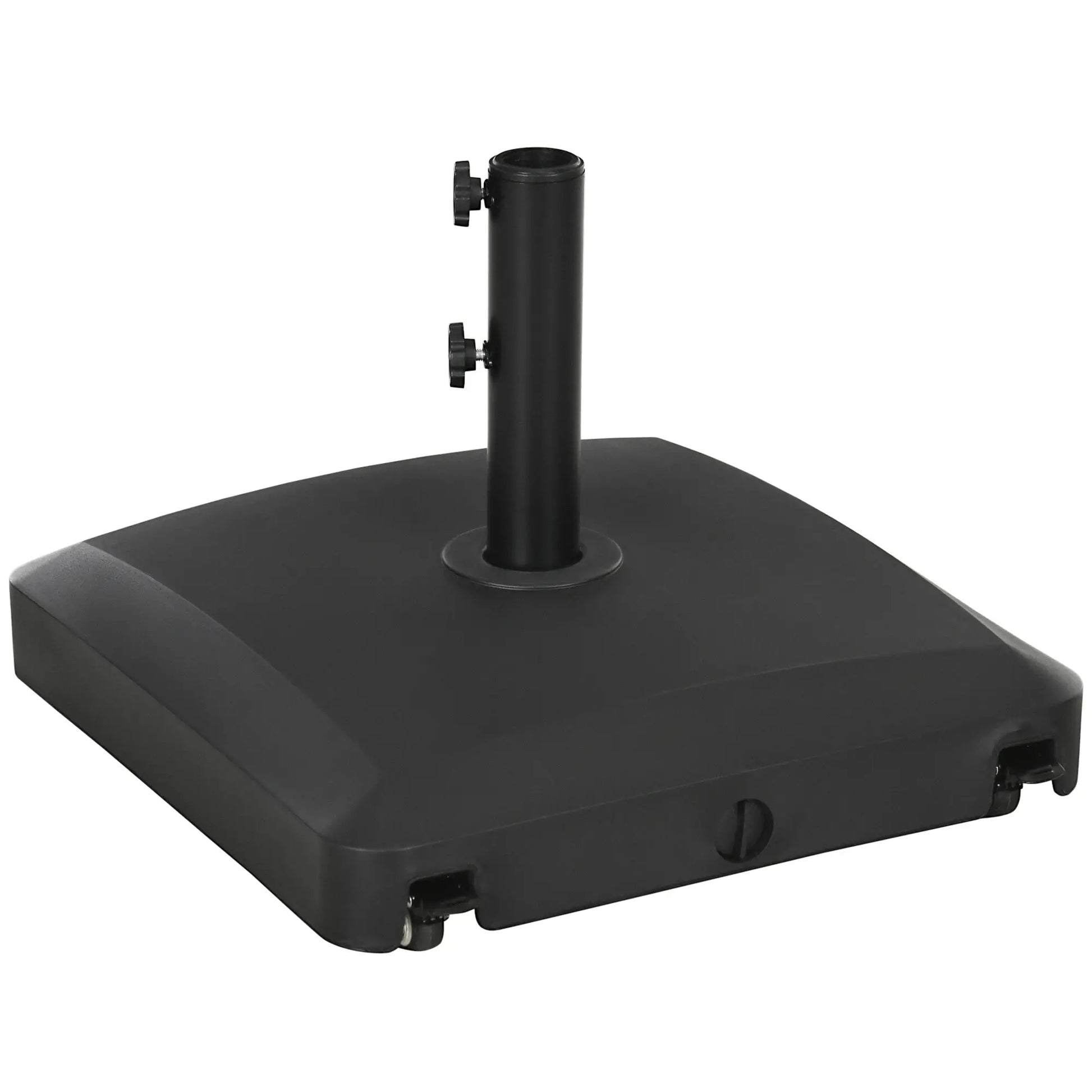 66 lb Heavy Duty Patio Umbrella Stand, Outdoor Garden Base, Black Umbrella Bases at Gallery Canada