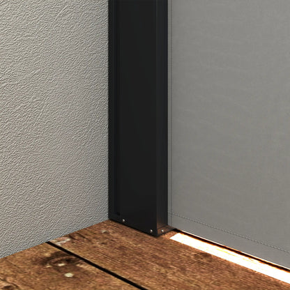13' x 5' Retractable Side Awning, Outdoor Privacy Screen, Light Grey Retractable Side Awning at Gallery Canada