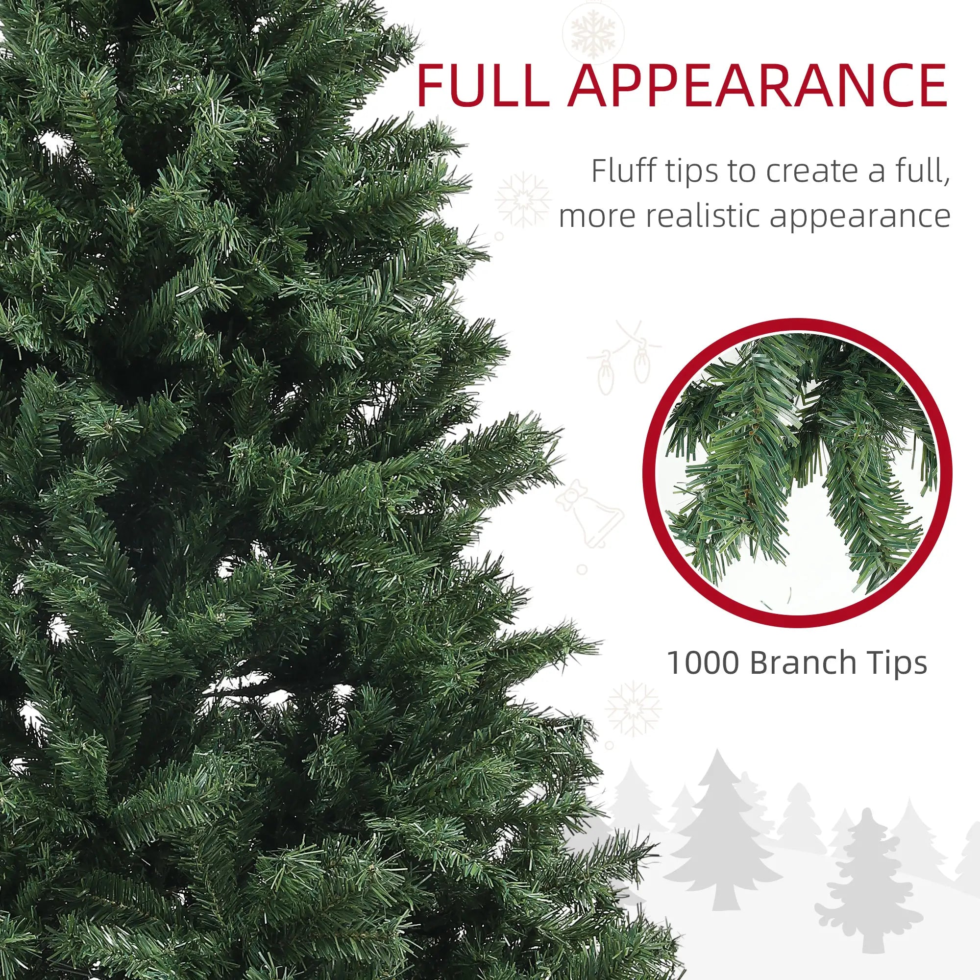 6ft Artificial Christmas Tree, Auto Open, Steel Base, Green Artificial Christmas Trees at Gallery Canada