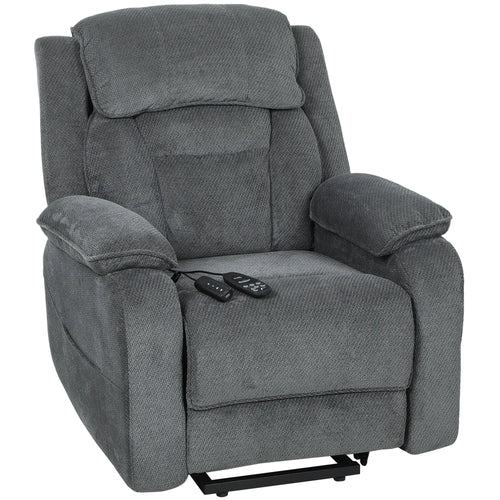 Power Recliner Chair With Massage, Electric Lift Chair, Grey