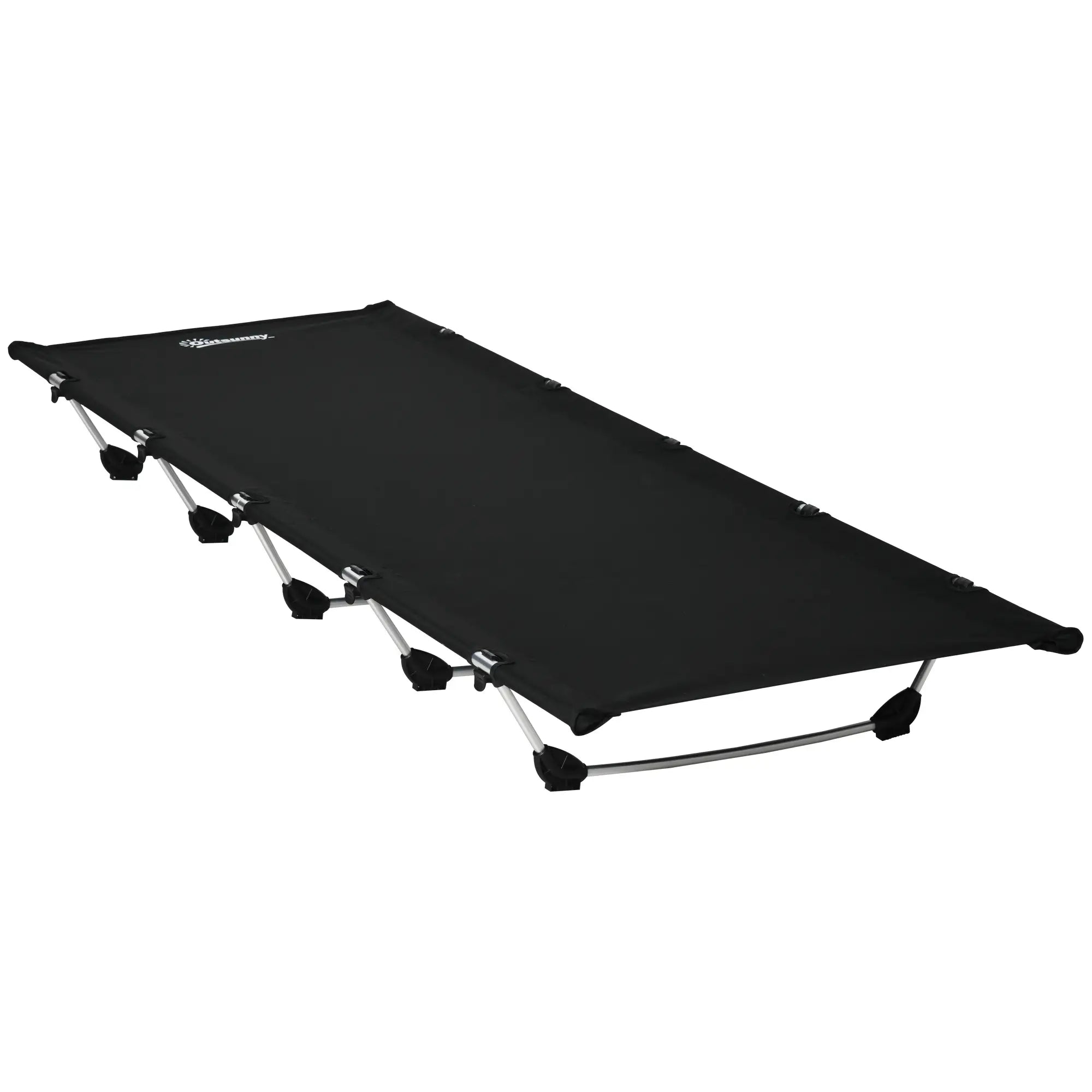 Lightweight Camping Cot, Aluminium Portable Folding Bed w/ Strong Support 331 lbs and Carry Bag for Camping, Black Camping Cots at Gallery Canada