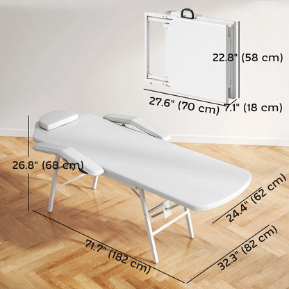 Portable Foldable Massage Table, White Portable Massage Tables at Gallery Canada