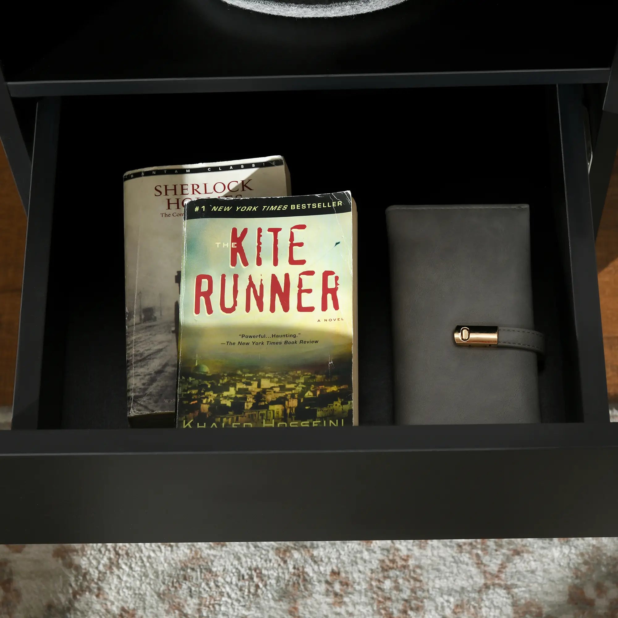 LED Nightstand with Lights, Drawer, 2 Shelves, Remote, 15.7x11.8x23.6in Bedside Tables at Gallery Canada