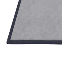 Tapis d'éveil pour bébé, 1,2" d'épaisseur, 71" x 59", flanelle douce, gris foncé, gris foncé