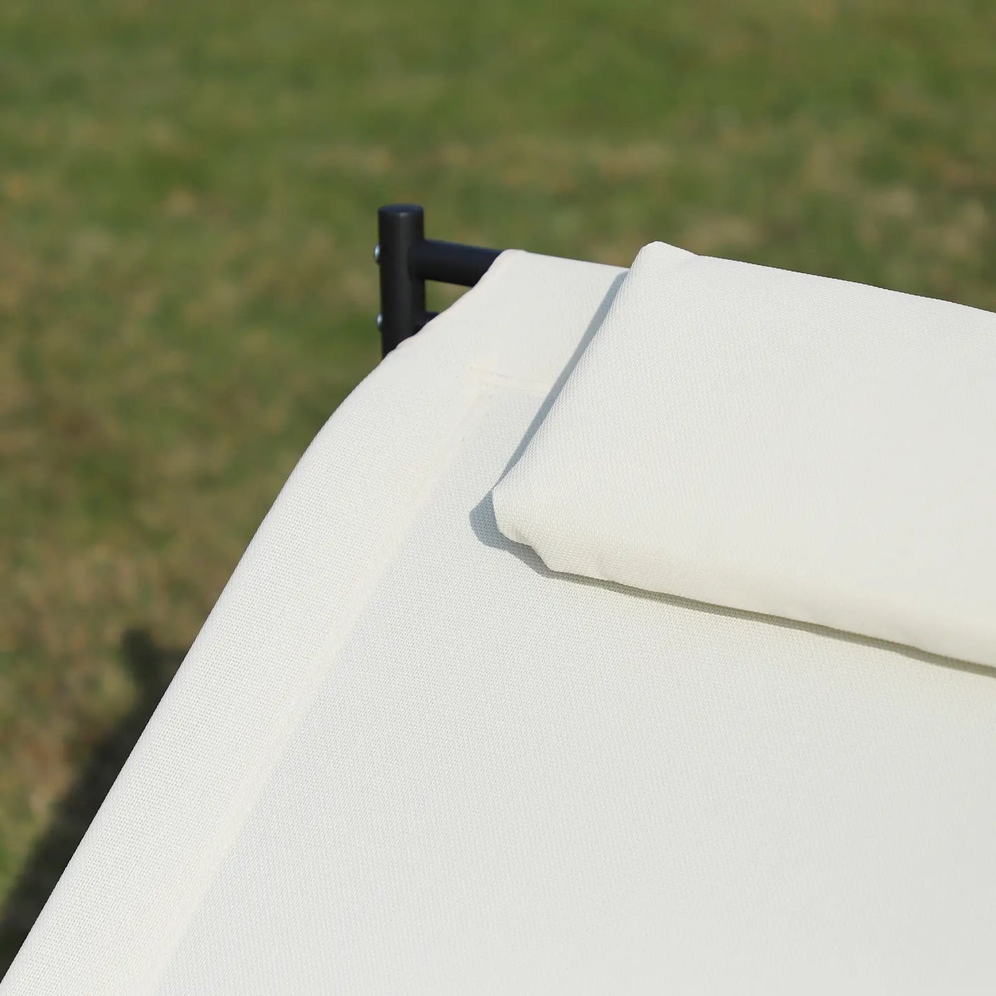 Double Chaise Lounger, Outdoor Hammock Chair, Cream White Lounger Chairs at Gallery Canada