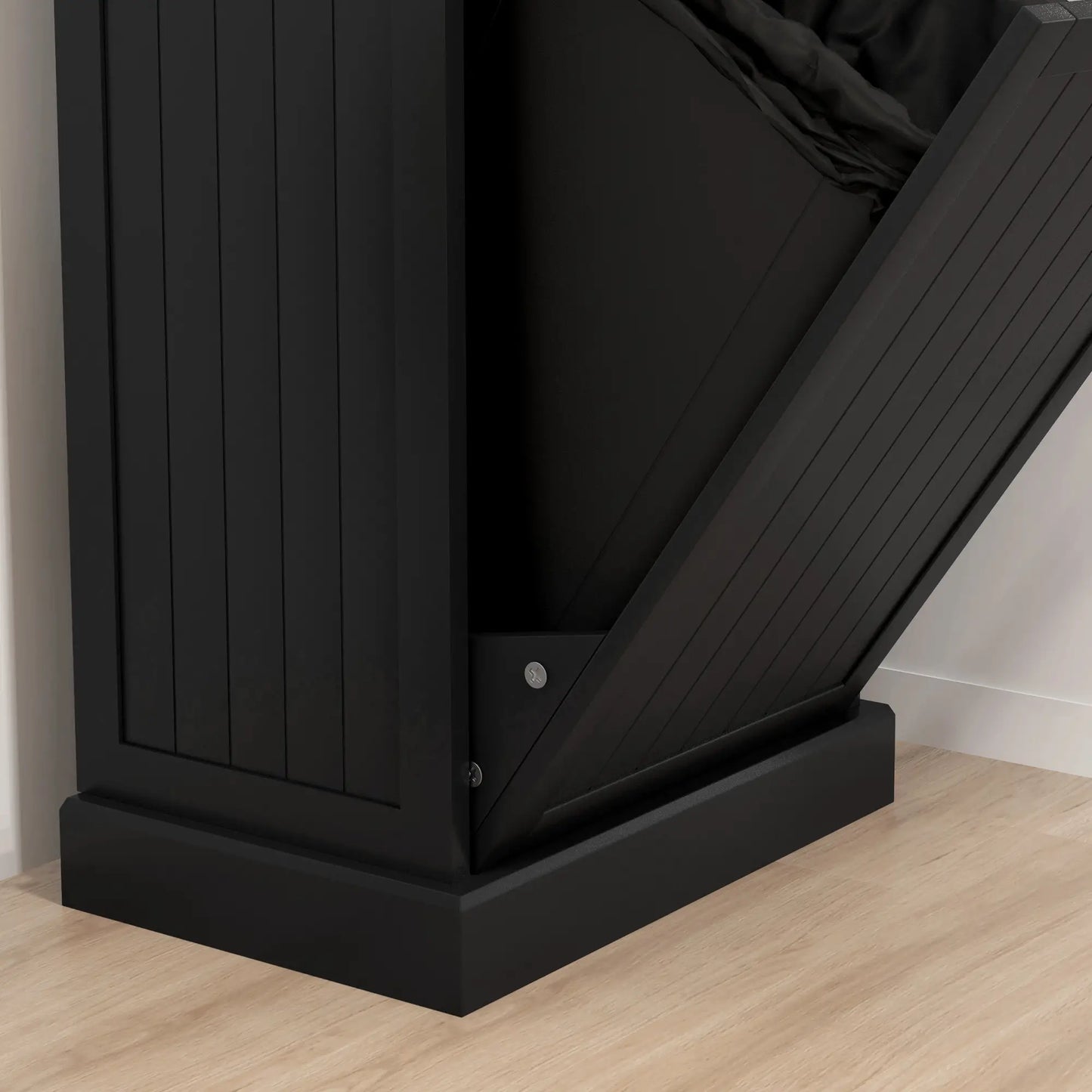 Kitchen Tilt Out Trash Bin Cabinet, Free Standing, Black Storage Cabinets at Gallery Canada