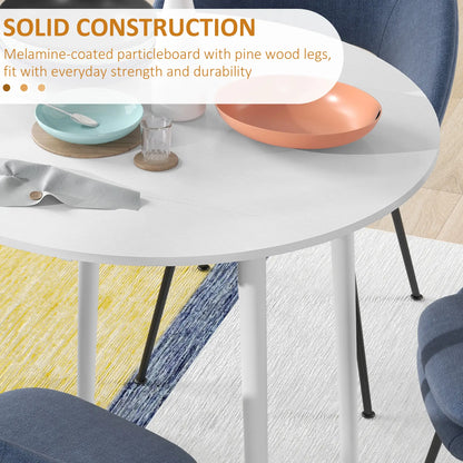 Folding Dining Table, Round Drop Leaf Kitchen Table, Distressed White, White Dining Tables at Gallery Canada