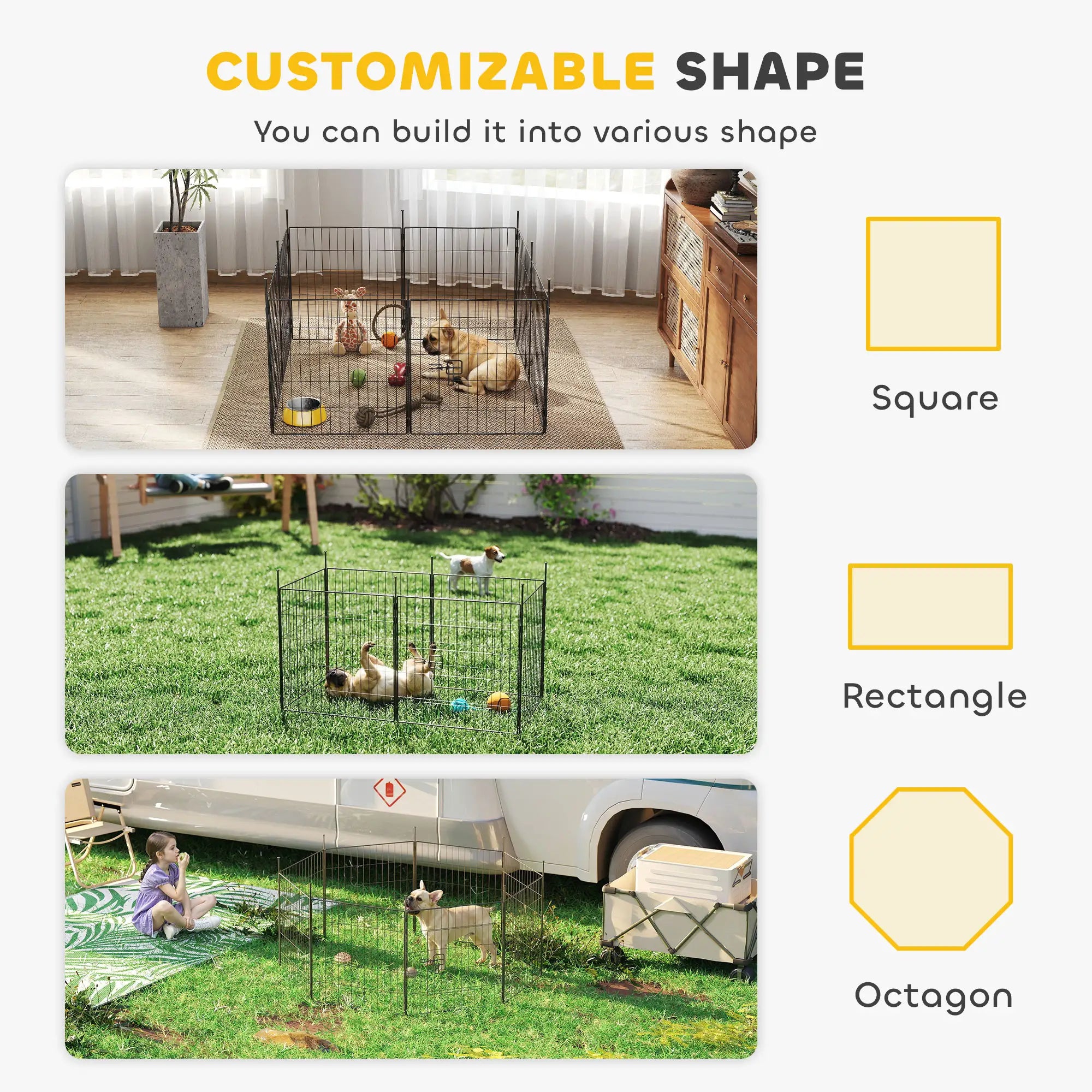 Heavy Duty Dog Playpen, 23.6