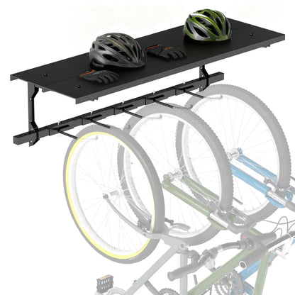 Wall Mount Bike Storage Rack for 5 Bikes, Adjustable Hooks, Black Bike Parking Stands at Gallery Canada