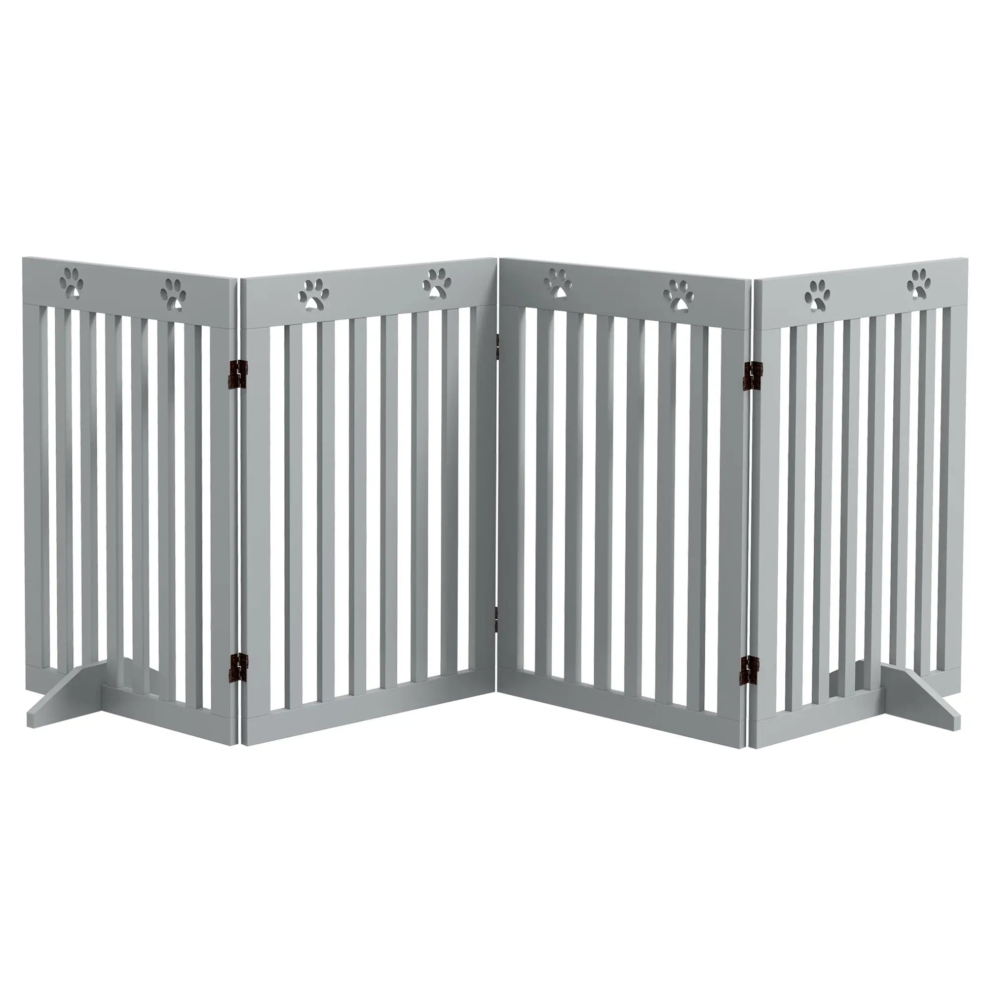 80" Extra Wide Pet Gate, Freestanding with Support Feet, Light Grey Houses, Kennels & Pens at Gallery Canada