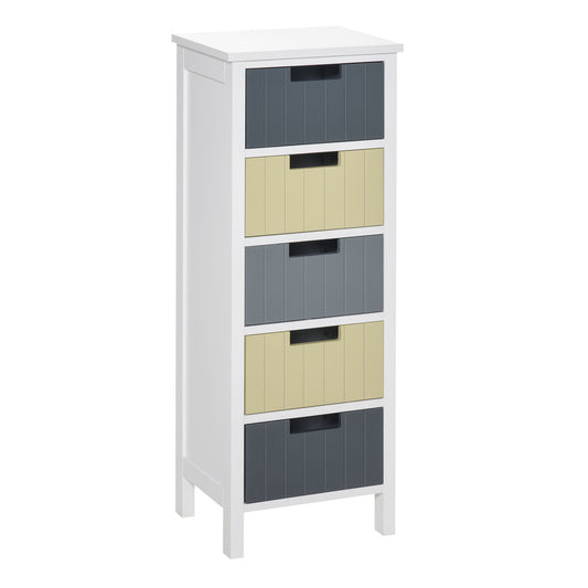 5-Drawer Dresser, Chest of Drawers, Tower Storage Cabinet for Living Room, Bathroom, Entryway - Gallery Canada
