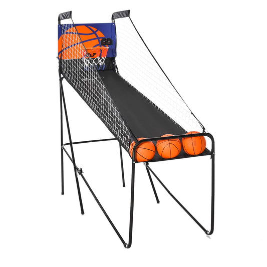 Jeu d'arcade de panier de basket avec tableau de score électronique, noir