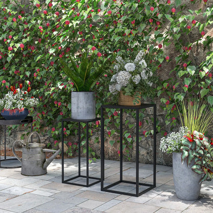 Set of 2 Plant Stands, Decorative Flower Display Holder for Living Room Balcony Plant Stands at Gallery Canada