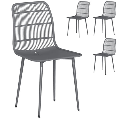 Outdoor Dining Chairs Set Of 4, Grey Patio Chairs at Gallery Canada