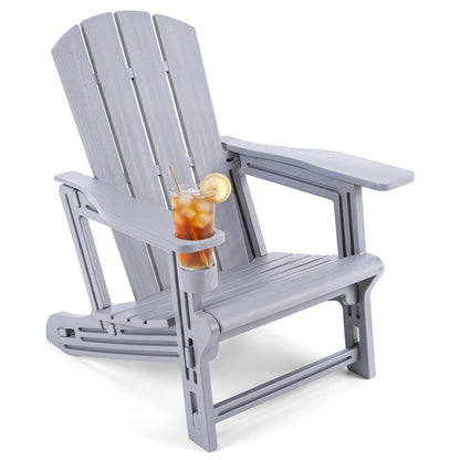 HDPE Adirondack Chairs, Realistic Wood Grain, Gray Adirondack Chairs at Gallery Canada