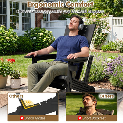 HDPE Outdoor Adirondack Chairs, Black Adirondack Chairs at Gallery Canada
