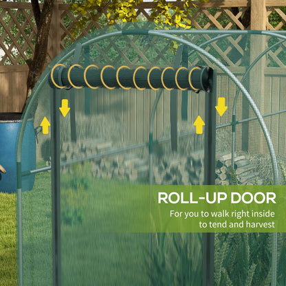 Galvanized Steel Crop Cage, Plant Protection Tent, 4' x 12', Green Walk In Greenhouses at Gallery Canada