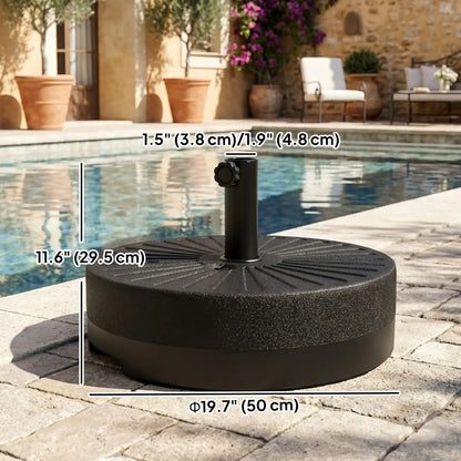 Fillable Umbrella Base, 20 Inch, Water Sand Filled Stand, Fit 1.5"/1.9" Pole Umbrella Bases at Gallery Canada