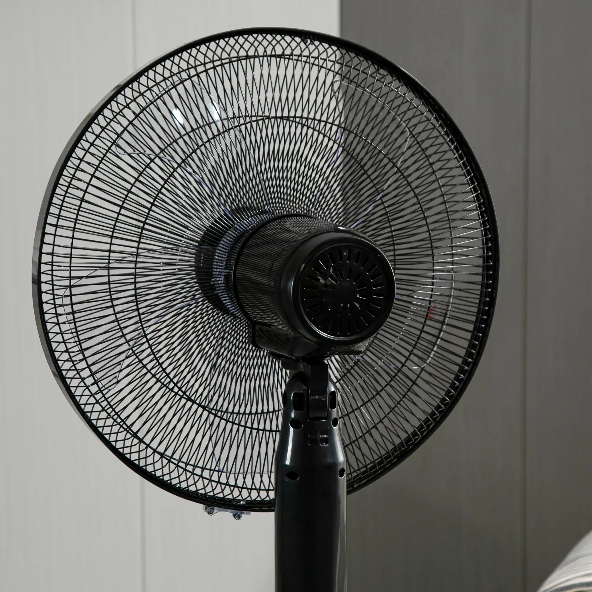 Standing Floor Fan with Remote, Tall Pedestal Electric Fan, Black Stand Fans at Gallery Canada