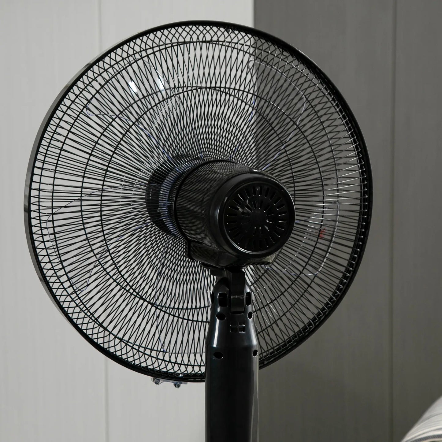 Standing Floor Fan with Remote, Tall Pedestal Electric Fan, Black Stand Fans at Gallery Canada