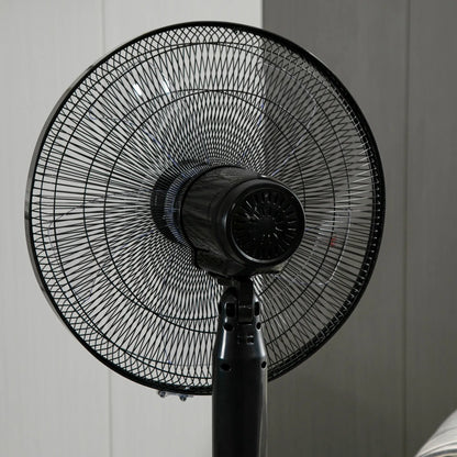 Standing Floor Fan with Remote, Tall Pedestal Electric Fan, Black Stand Fans at Gallery Canada