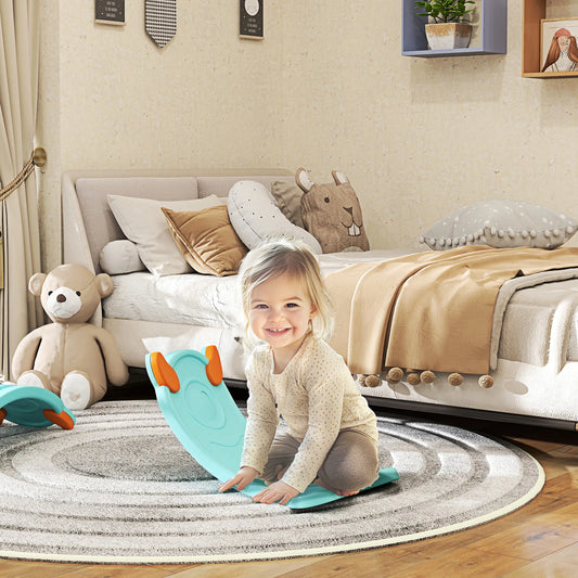 24.4" Kids Balance Board, Wobble Board Toddler Curved Rocker, Light Blue Kids Gym & Playmats Light Blue at Gallery Canada