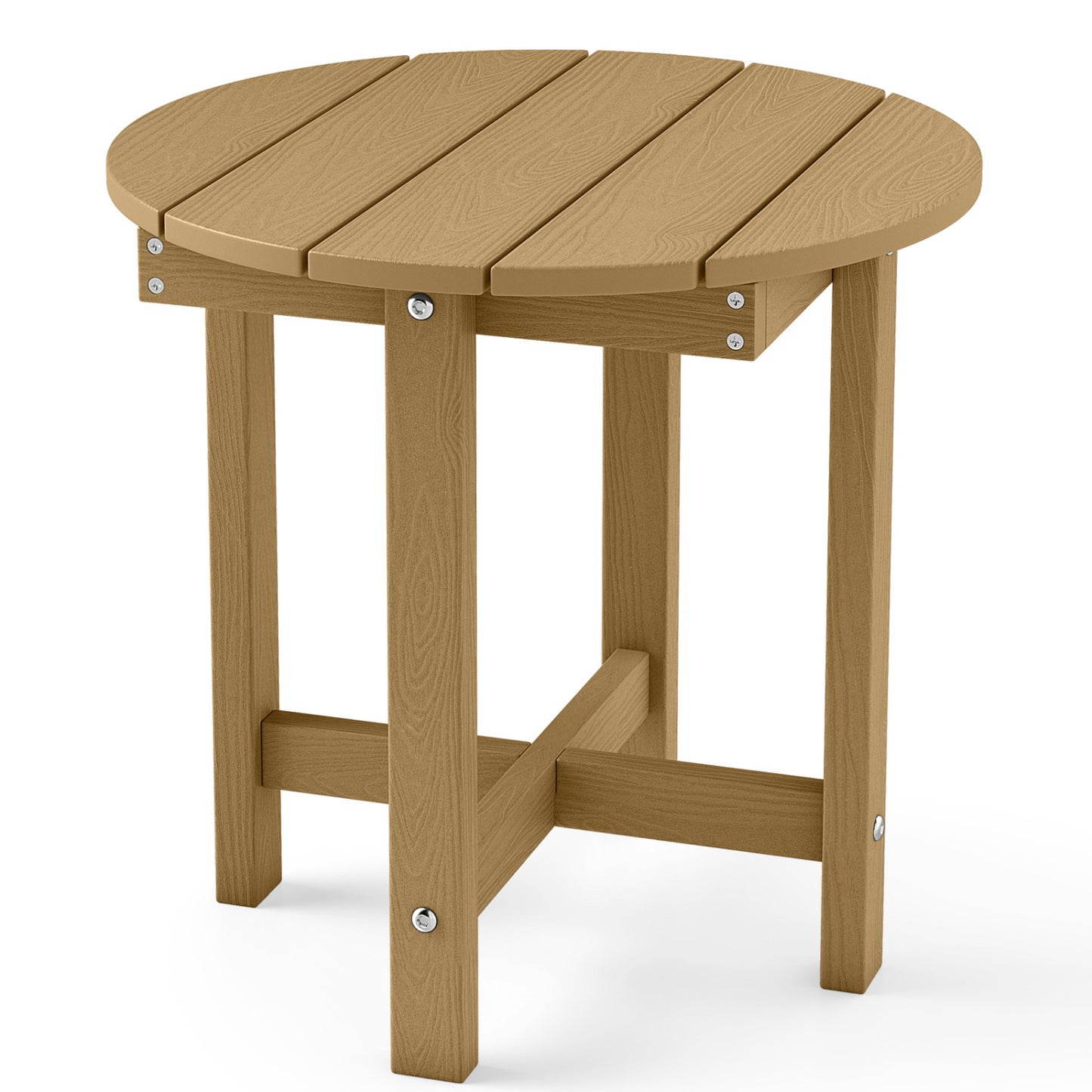 HIPS Adirondack Side Table with Weather-Resistant and Waterproof Top, Coffee