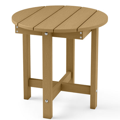 HIPS Adirondack Side Table with Weather-Resistant and Waterproof Top, Coffee