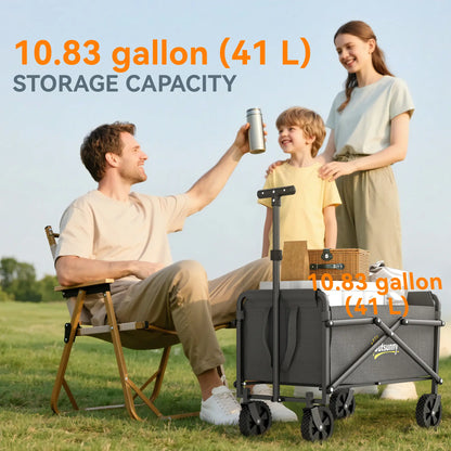 Small Collapsible Garden Cart, Heavy Duty Lawn Wagon, Grey Bike Cargo Trailers at Gallery Canada