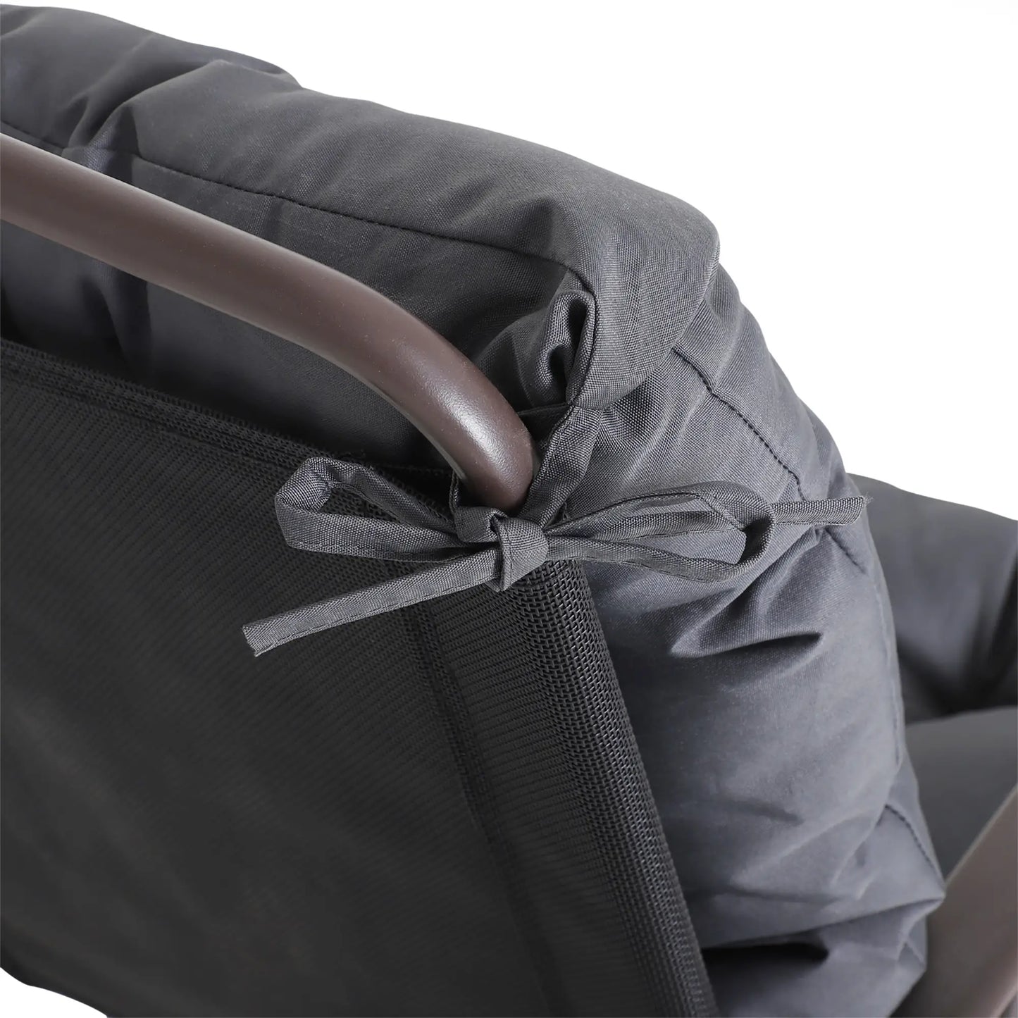 Patio Chair Cushions, Set of 2, 39" x 20" x 3", Dark Grey Patio Chair Cushions at Gallery Canada