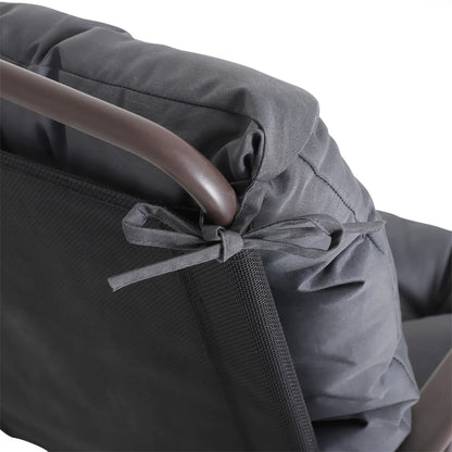Patio Chair Cushions, Set of 2, 39" x 20" x 3", Dark Grey Patio Chair Cushions at Gallery Canada