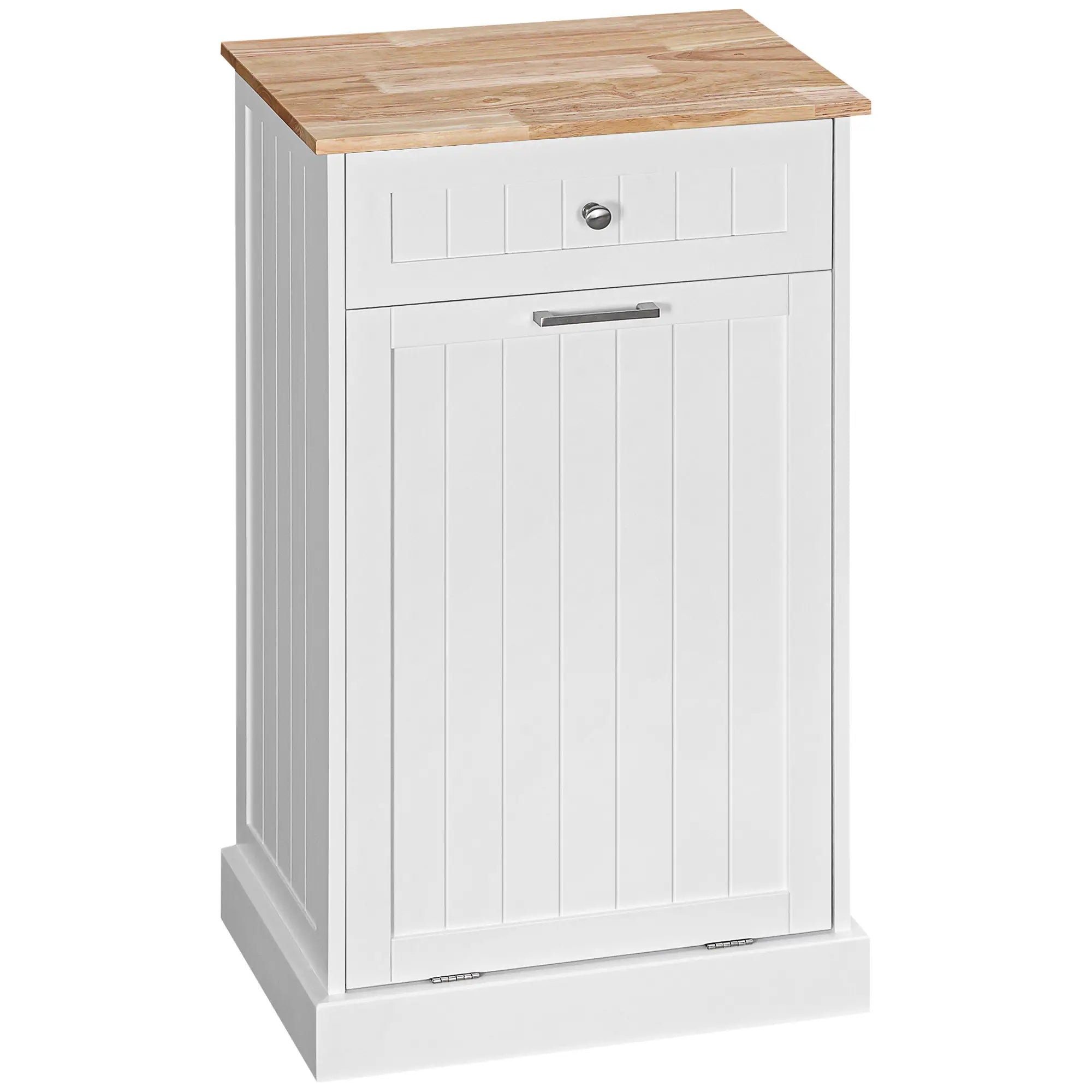 Kitchen Tilt Out Trash Bin Cabinet, Free Standing, White Storage Cabinets at Gallery Canada
