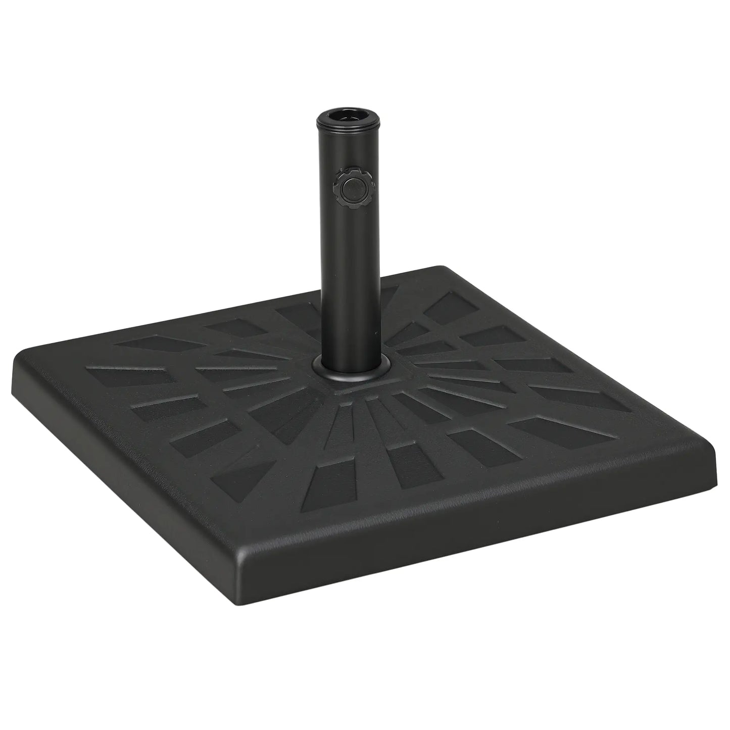 42 lb Heavy Duty Patio Umbrella Stand, 20" Resin Base, Black Umbrella Bases at Gallery Canada