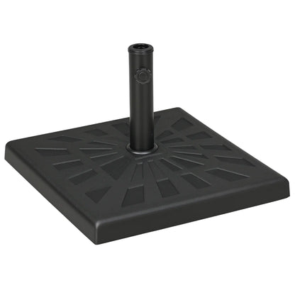 42 lb Heavy Duty Patio Umbrella Stand, 20" Resin Base, Black Umbrella Bases at Gallery Canada