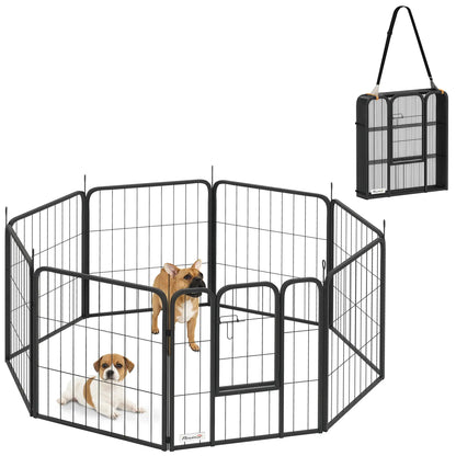 24" Dog Playpen, Portable Foldable 8 Panels, Indoor Outdoor Houses, Kennels & Pens at Gallery Canada