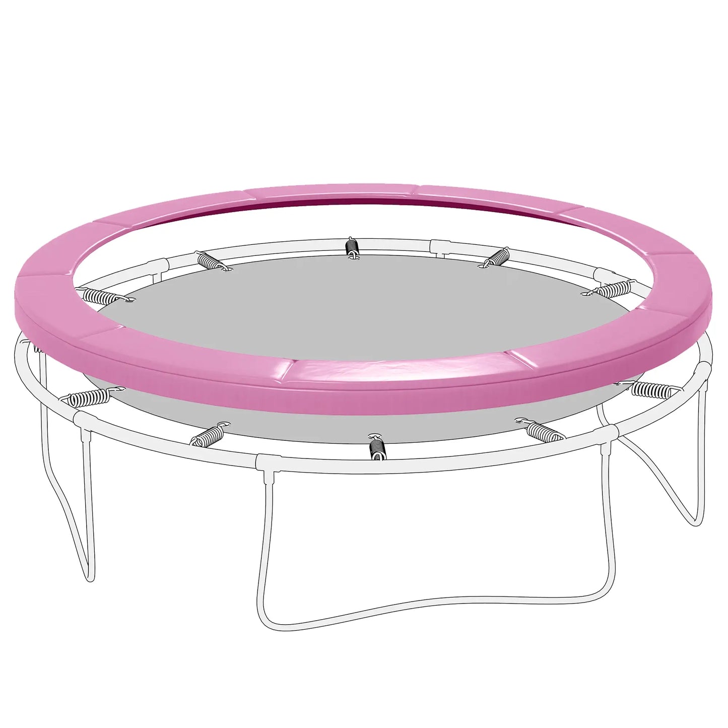 8FT Trampoline Spring Cover, Waterproof, Tear-Resistant, Pink Trampolines Pink at Gallery Canada