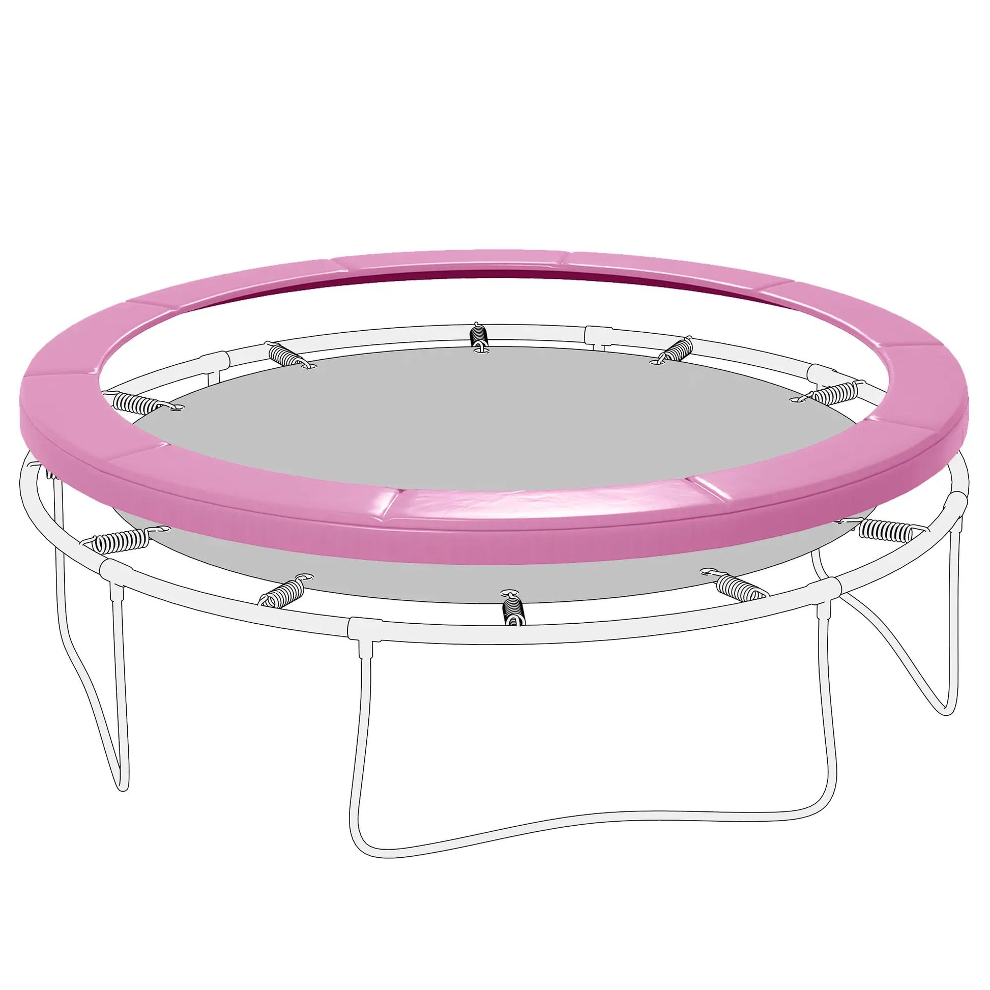 8FT Trampoline Spring Cover, Waterproof, Tear-Resistant, Pink Trampolines Pink at Gallery Canada