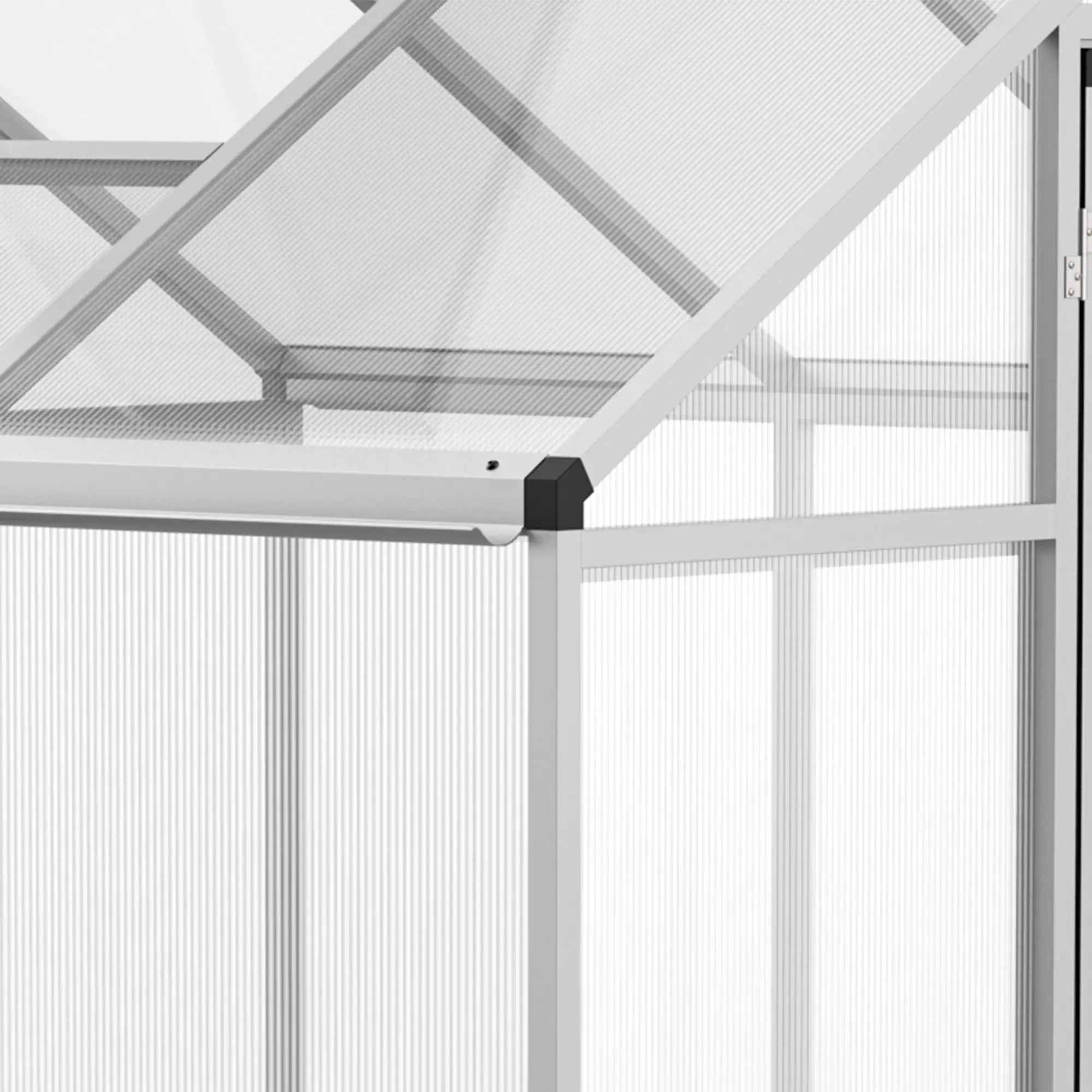 6' x 10' x 6.4' Walk-In Greenhouse, Polycarbonate Panels, Silver Walk In Greenhouses at Gallery Canada