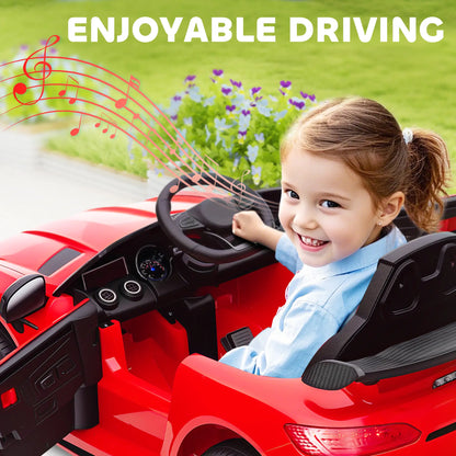 Mercedes-Benz AMG GTR Licensed 12V Kids Electric Car, Red