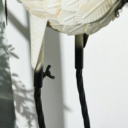 Garden Heron Statues Set of 2, 35.4"-40.6", White and Black Garden Decor at Gallery Canada