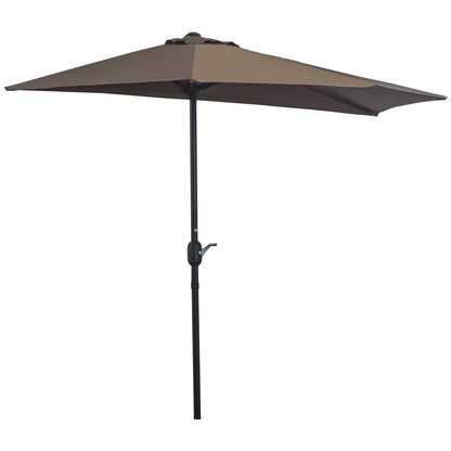 9ft Half Round Umbrella, Outdoor Patio, Coffee Sun Umbrellas at Gallery Canada