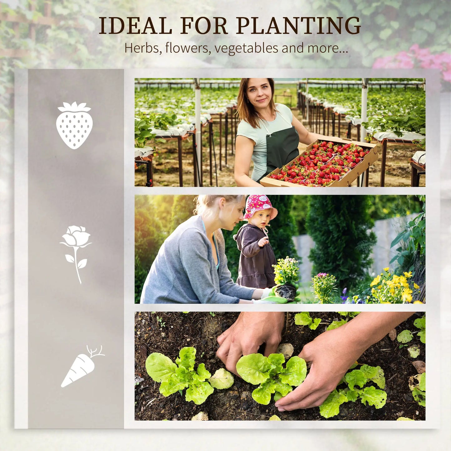 Steel Raised Garden Bed, 8x8x1ft, Set of 5 Large Planters, Silver Raised Garden Beds at Gallery Canada