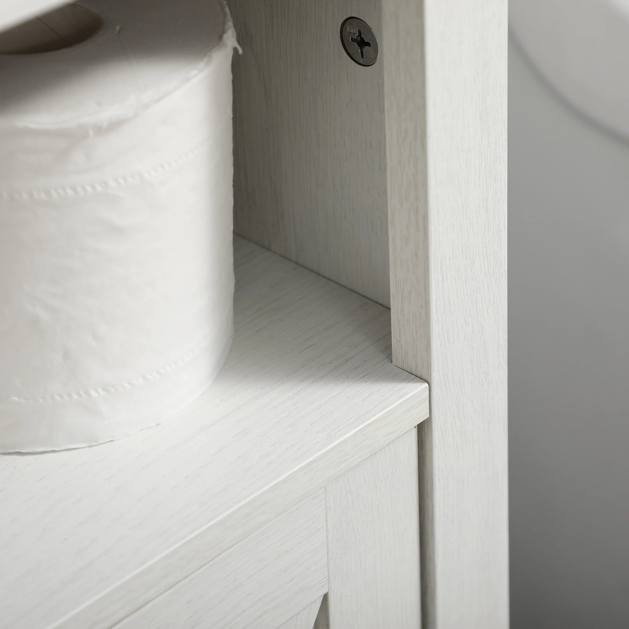 Farmhouse Bathroom Sink Cabinet, Double Door Storage, White Bathroom Cabinets at Gallery Canada